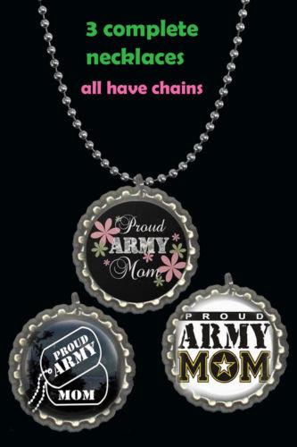Proud U.S Army Mom 3 Necklaces - MotherProud