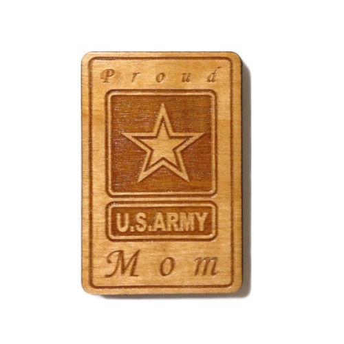Proud Army Mom Wood Magnet - MotherProud