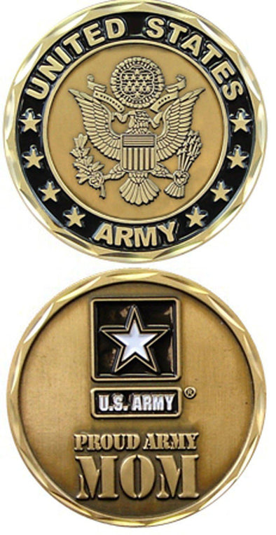 US Army PROUD ARMY MOM  Challenge Coin - MotherProud