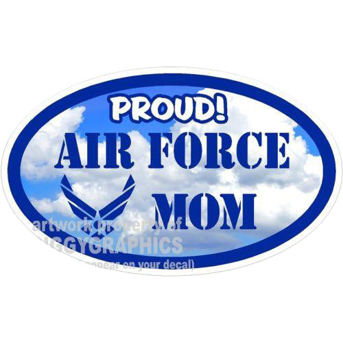 Air Force Mom VINYL DECAL PROUD