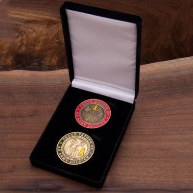 Army Mom and Dad Coin Set With Velvet Box - MotherProud