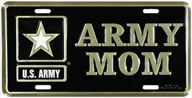 License Plate US Army Mom 1 One Star - MotherProud