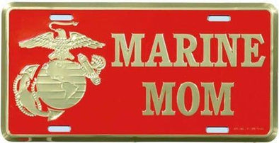 License Plate US Marine Corps MOM - MotherProud