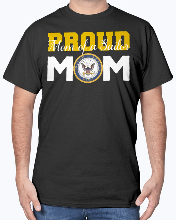 Proud Navy Mom of a Sailor T-shirts - MotherProud