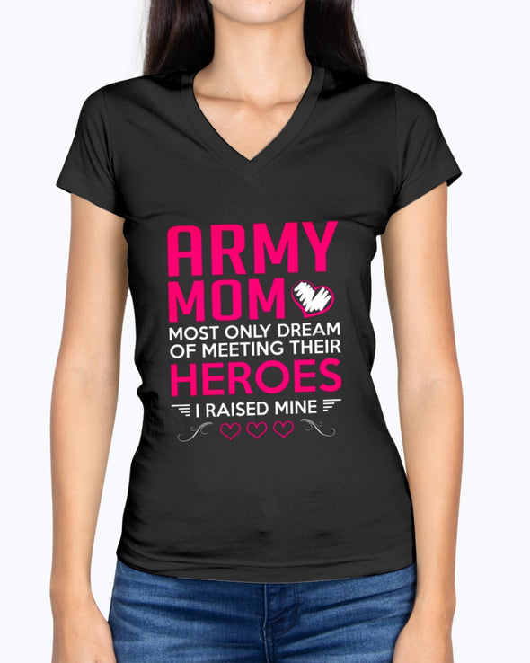 US Army Mom Raise My Hero T-shirts