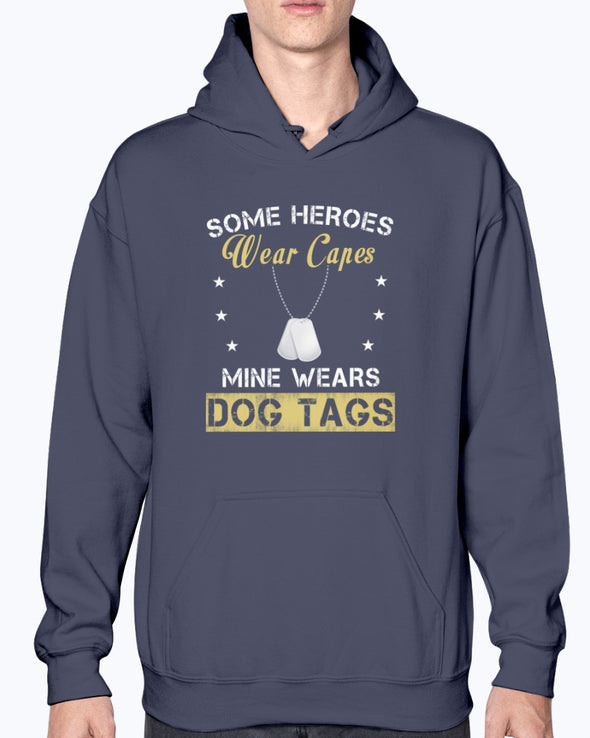 Proud Military Mom Heroes Wear Dog Tags T-shirts