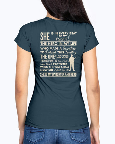 Army Mom Daughter & Hero T-shirts