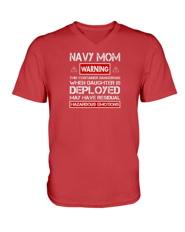 Proud Navy Mom Warnings Daughter T-shirts - MotherProud