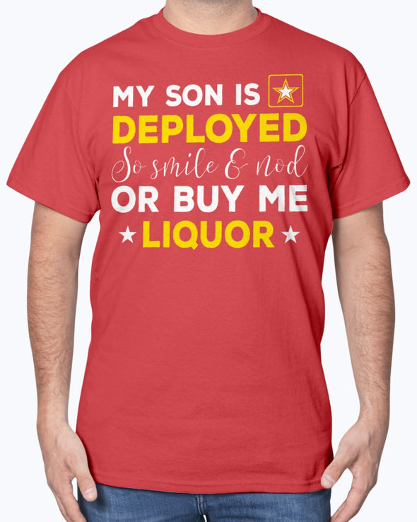 US Army Mom Buy Me Liquor T-shirts - MotherProud