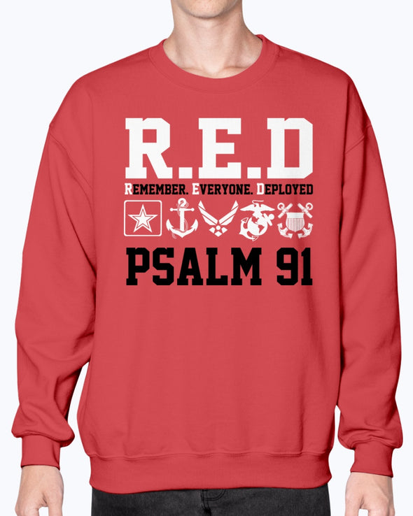 RED Friday PSALM 91 T-shirts - MotherProud
