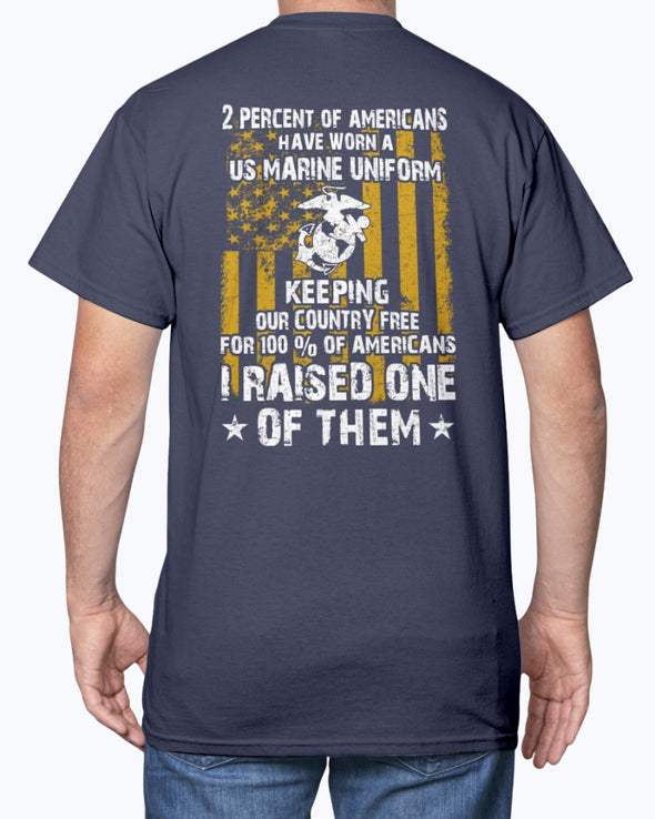 Proud Marine Mom 2 Percents T-shirts - MotherProud