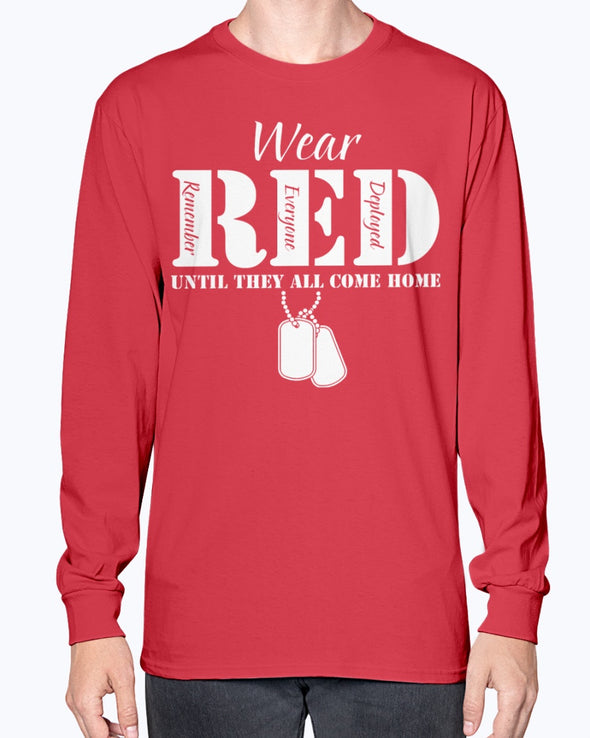 RED Friday Wear RED Until All Come Home T-shirts - MotherProud