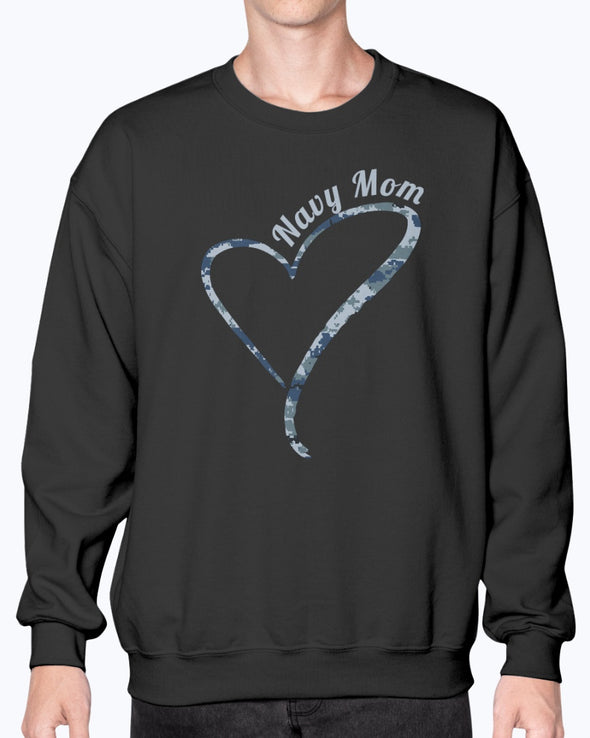 Proud Navy Mom Camo Heart Other Styles - MotherProud