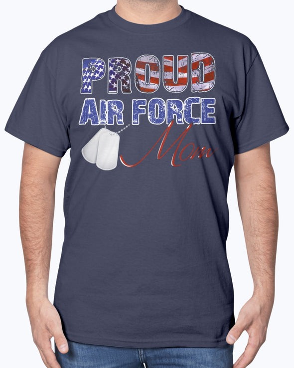 Proud Air Force Mom Distress Flag T-shirts - MotherProud