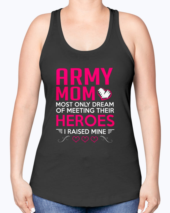 US Army Mom Raise My Hero T-shirts