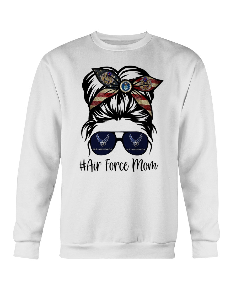 : Funny Just a Regular Mom Trying To Raise Patriots Messy Bun  Sweatshirt : Clothing, Shoes & Jewelry