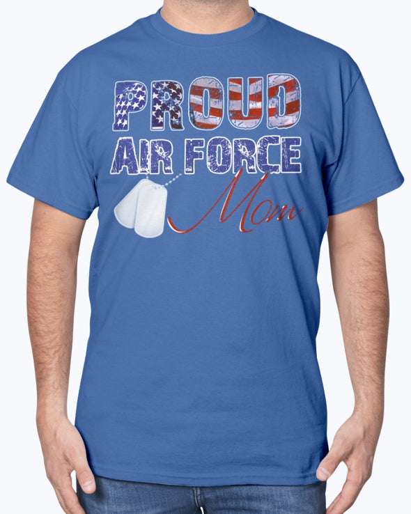 Proud Air Force Mom Distress Flag T-shirts - MotherProud