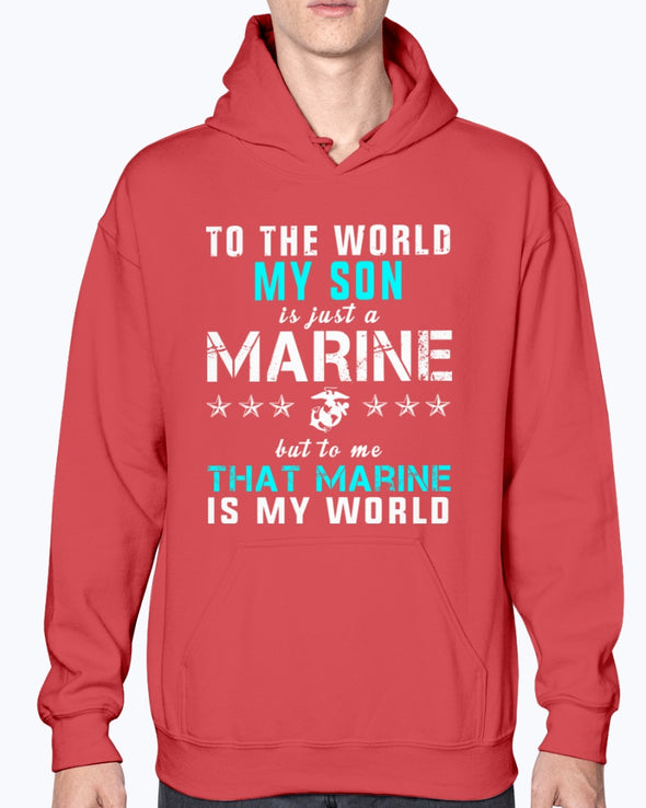 Proud Marine Mom My World T-shirts - MotherProud