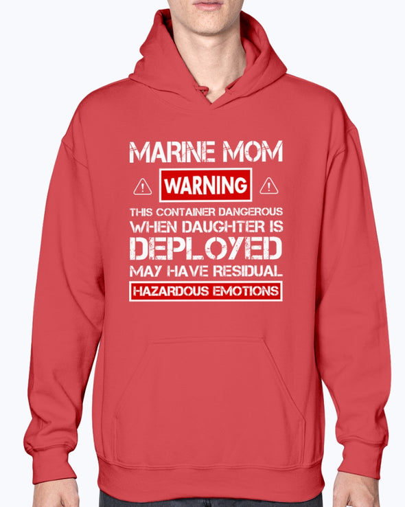 Proud Marine Mom Warnings Daughter T-shirts - MotherProud