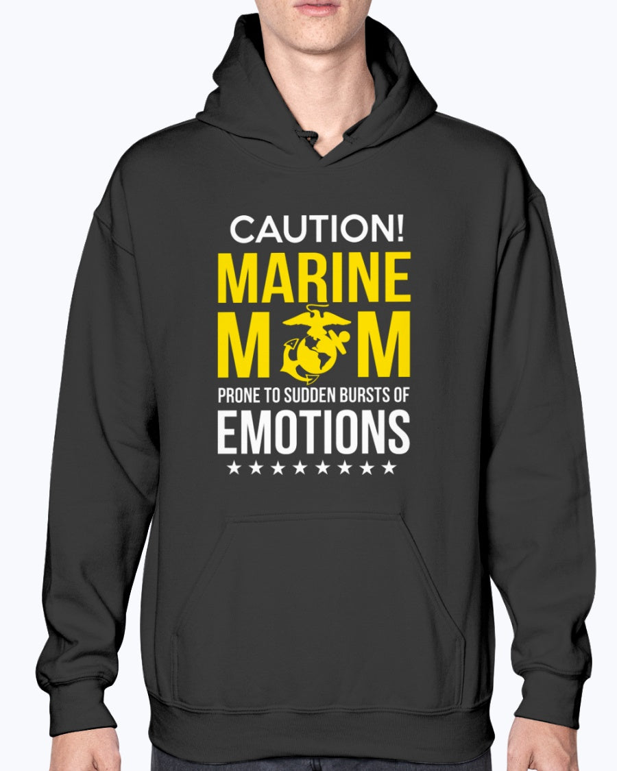 Marine mom hoodie hotsell