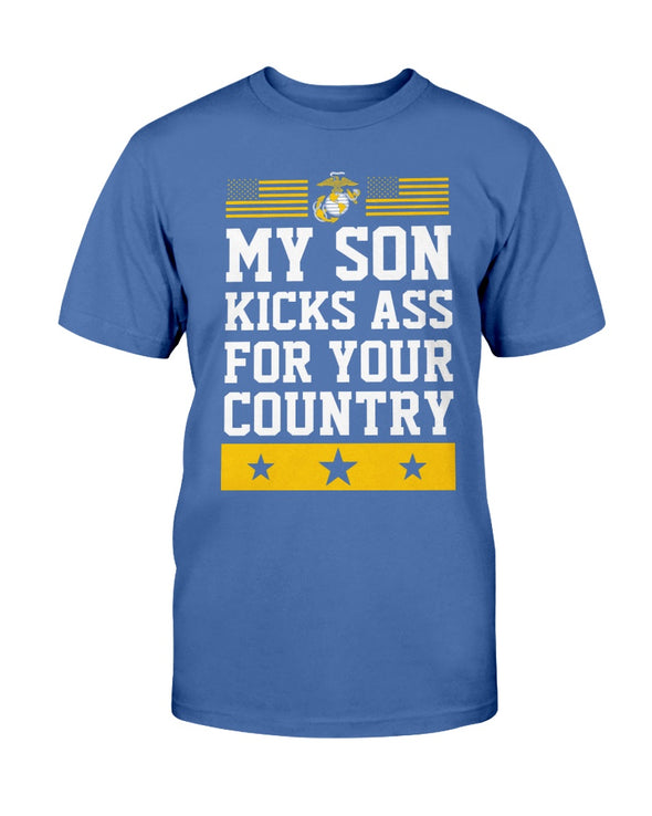 Proud Marine Mom Kicks Ass T-shirts - MotherProud