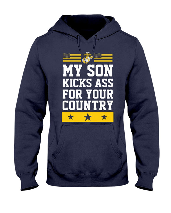 Proud Marine Mom Kicks Ass T-shirts - MotherProud