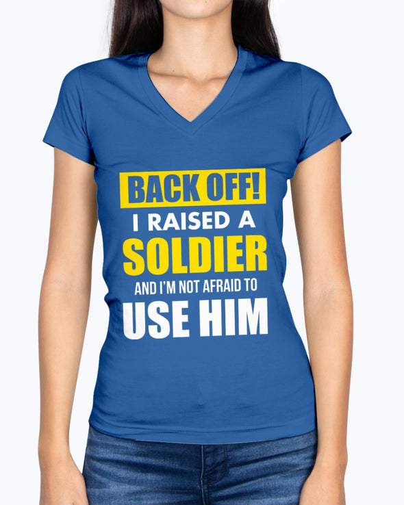 Proud Army Mom Back Off T-shirts - MotherProud