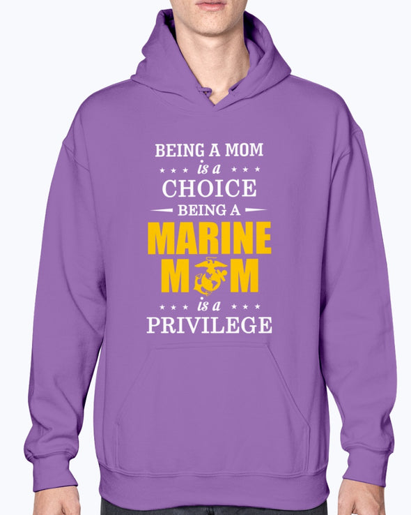 Proud Marine Mom Privilege T-shirts - MotherProud