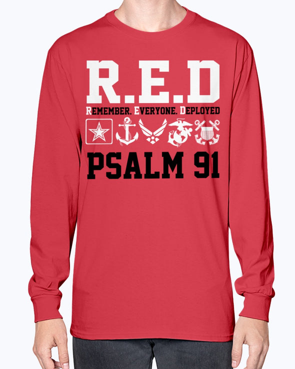 RED Friday PSALM 91 T-shirts - MotherProud