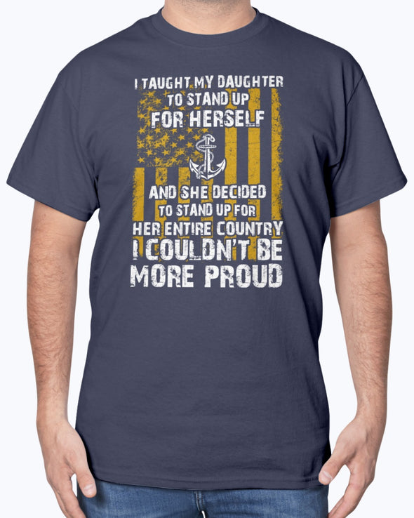 Proud Navy Mom Daughter More Proud T-shirts