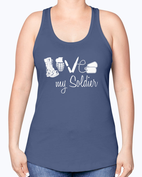 US Army Mom Love My Soldier T-shirts