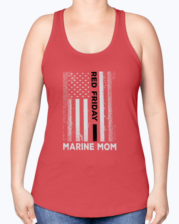 RED Friday Marine Mom Flag T-shirts - MotherProud