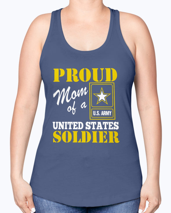 Proud Mom Of A Soldier T-shirts - MotherProud