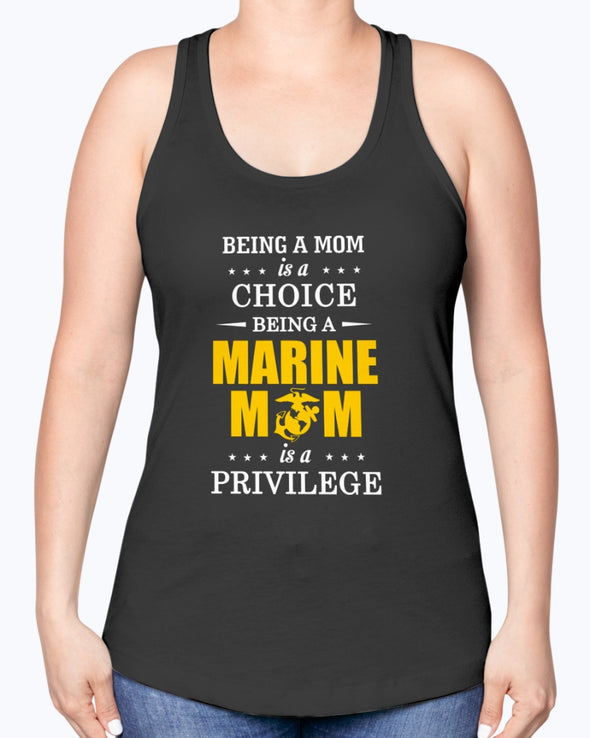 Proud Marine Mom Privilege T-shirts - MotherProud