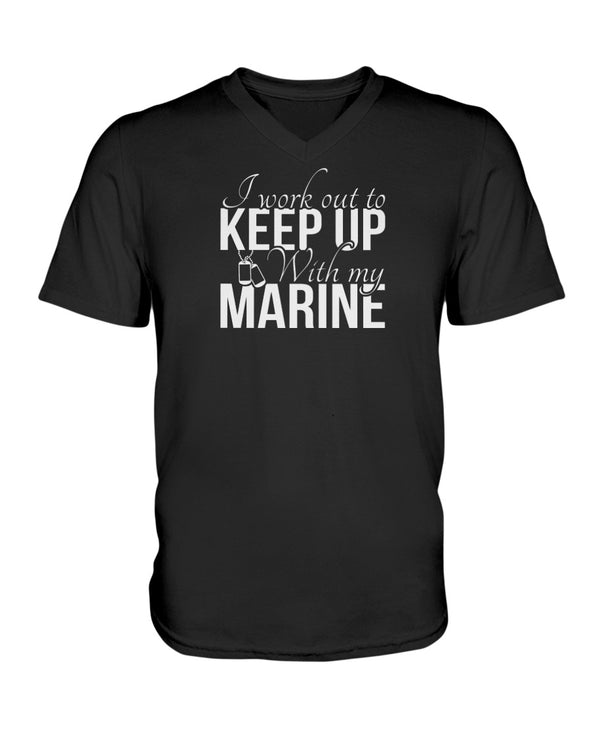 Proud Marine Mom Wife Work Out T-shirts - MotherProud