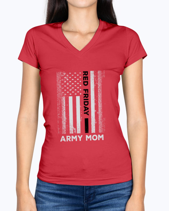 RED Friday Army Mom Flag T-shirts - MotherProud