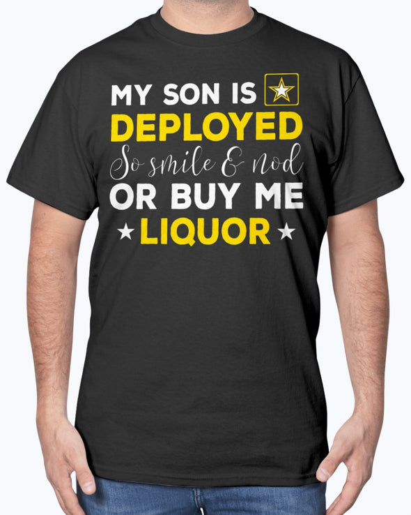 US Army Mom Buy Me Liquor T-shirts - MotherProud