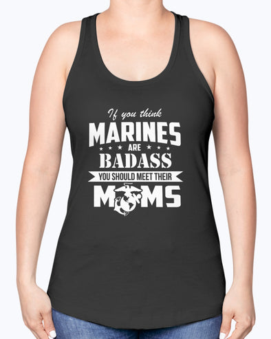 US Marine Mom Badass T-shirts