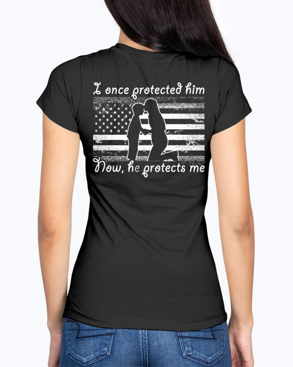 US Army Mom Once Protected Flag T-shirts