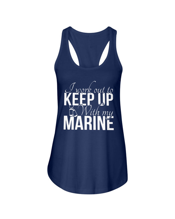 Proud Marine Mom Wife Work Out T-shirts - MotherProud