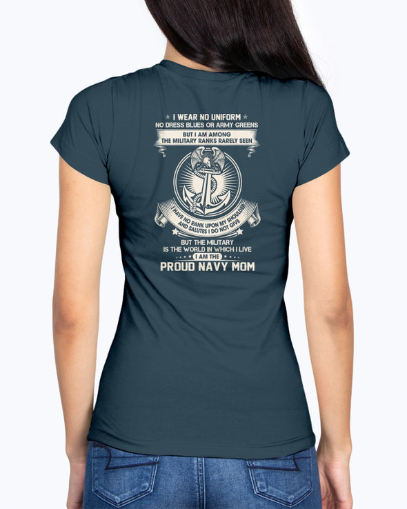 US Navy Mom The Silent Ranks T-shirts