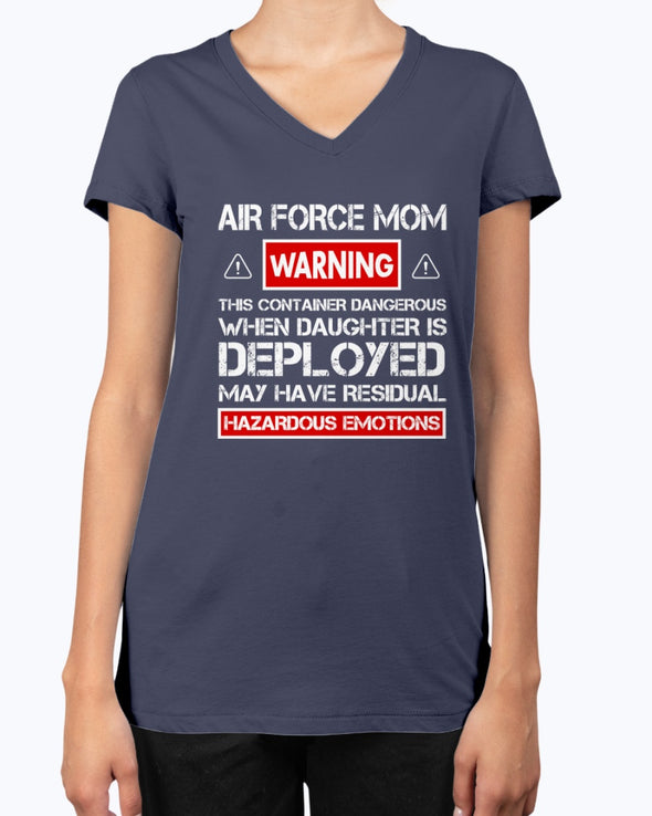 Proud Air Force Mom Warnings Daughter T-shirts - MotherProud