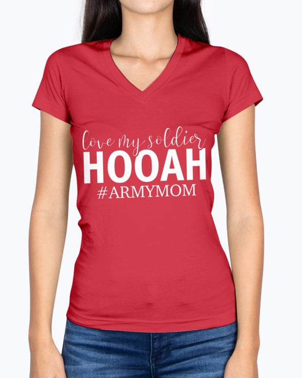 Proud Army Mom HOOAH T-shirts