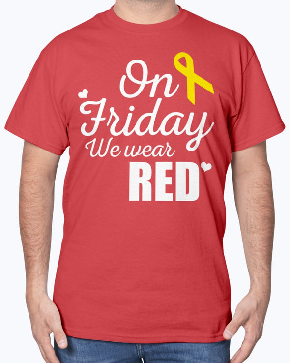 Navy Mom Wear RED on Friday T-shirts - MotherProud