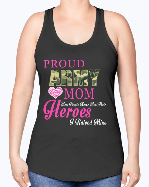 US Army Mom Raised My Hero T-shirts