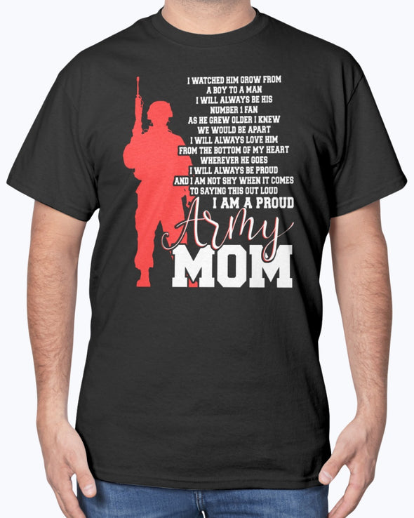 Proud Army Mom Not Shy T-shirts