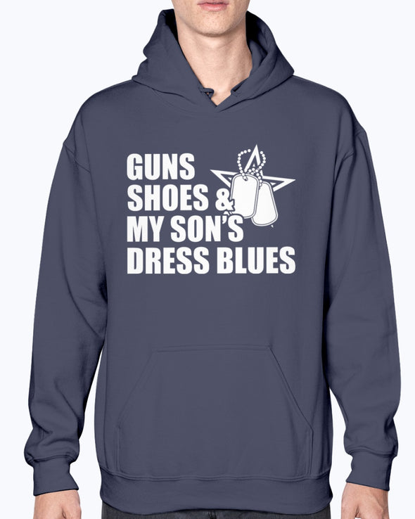 Army Dad Mom Guns Shoes Dress Blues T-shirts - MotherProud