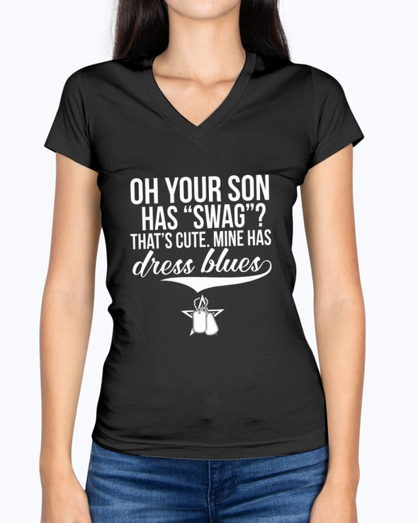 US Army Mom Dress Blues T-shirts - MotherProud