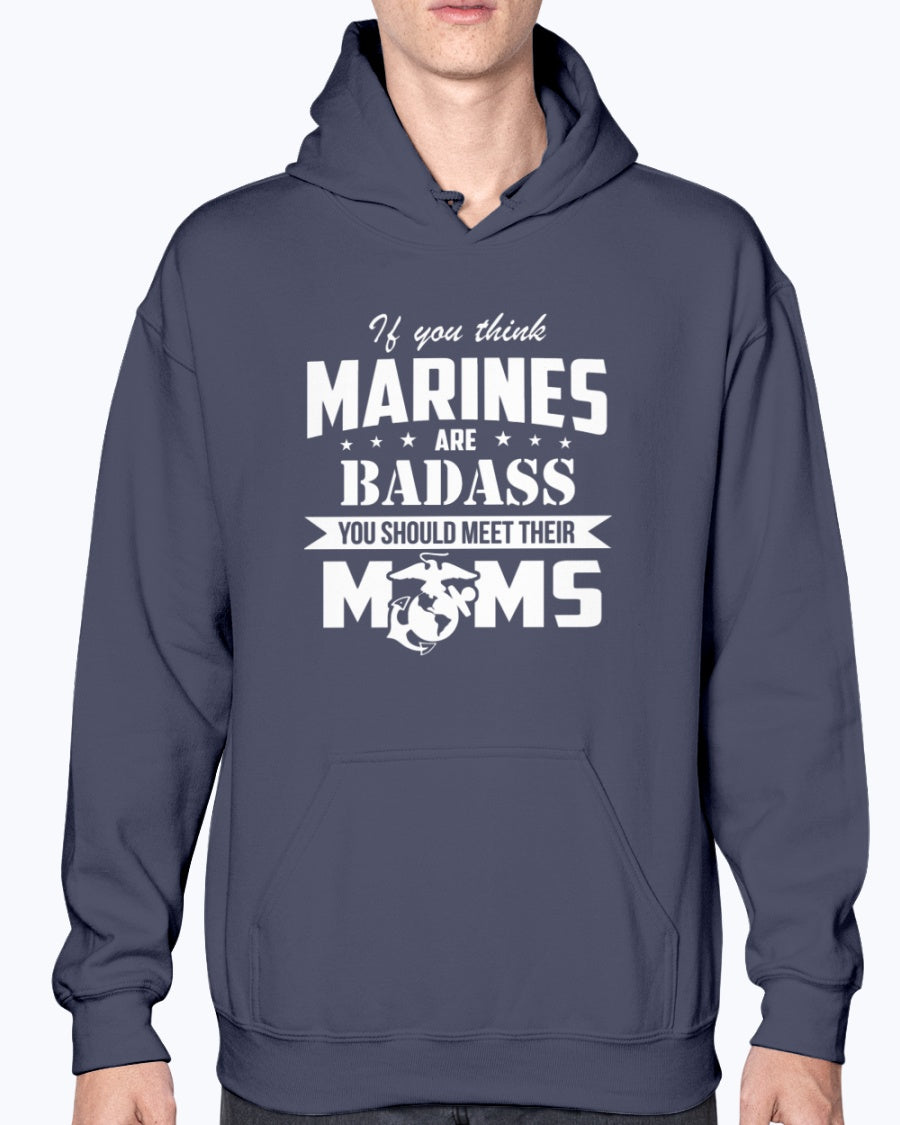 US Marine Mom Badass T shirts MotherProud