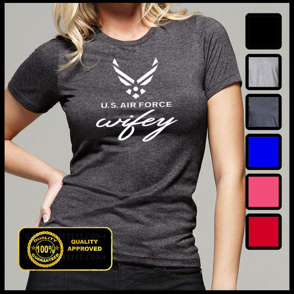 Air Force Wifey T-shirts - MotherProud
